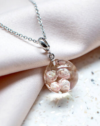 Wisiorek z ozothamnusem, nature gift