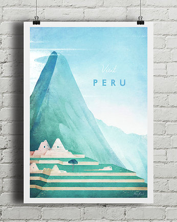 Peru - vintage plakat, minimalmill