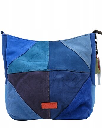 Torebka damska pojemna zamszowa na ramię kolorowa oryginalna OLIVKA, Olivka Warsaw