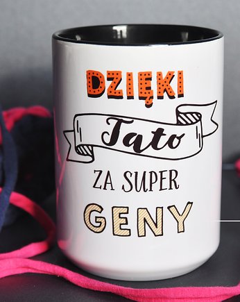 Dzięki Tato za super geny, kubek na dzień Ojca, Sowia Aleja