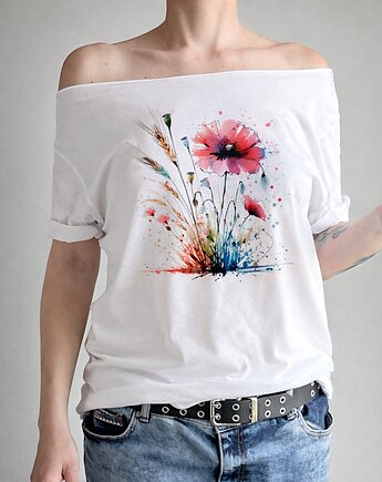 Maki kłosy Biały Oversize, ONE MUG A DAY