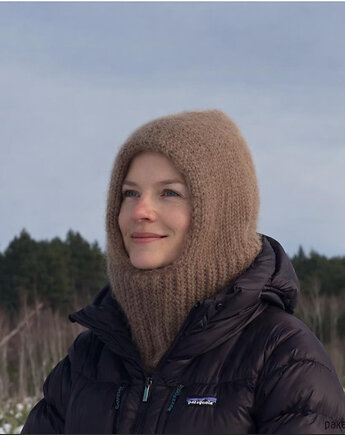 Kominiarka z wełny alpaki kaptur komin balaclava, ANATOMY ORIGINAL