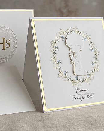 Pamiątka Pierwszej Komunii Świętej w pudełku, 45-A, Anna Art and Crafts