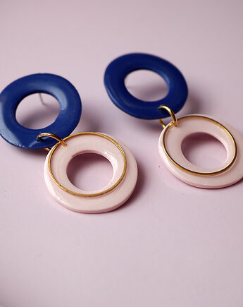 Lekkie kolczyki z glinek i żywicy, MODELINOVA