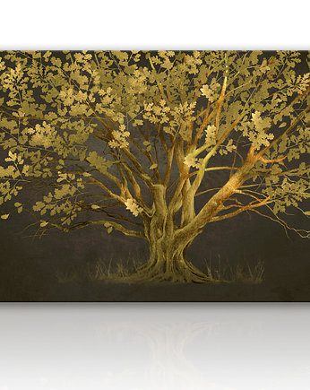Obraz na płótnie do salonu drzewem 120x80cm, LUdesign gallery