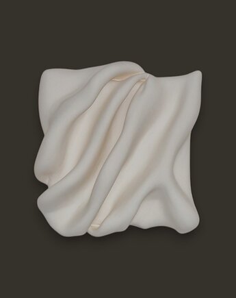 Folds No.2 - rzeźba ścienna, obraz strukturalny 30x30 cm, Qualia Artstudio