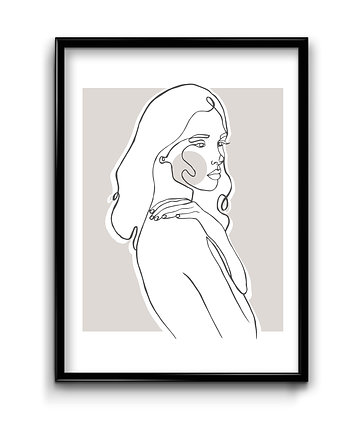 Plakat Geometric Girl No.1, Bury Lis