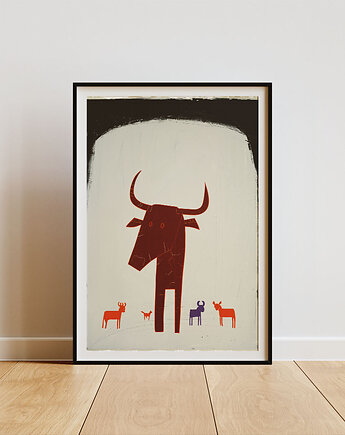 Plakat - Suprised bull, Harry Monkey