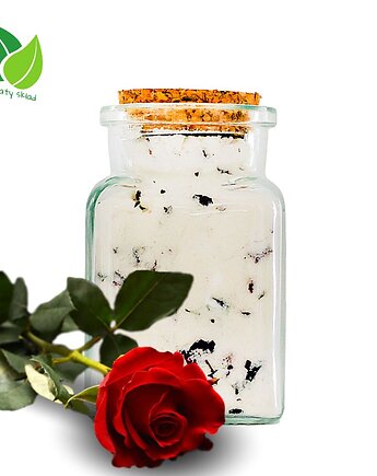 Musujący puder kąpielowy Na Bogato z mlekiem kozim, Mayram Manufaktura Kosmetyków