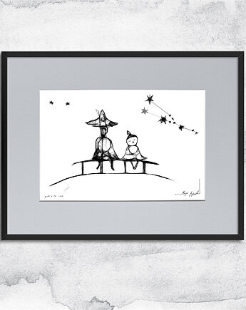 Minimalistyczna grafika z ramą - nr 144, Maja Gajewska