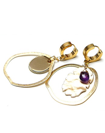 Kolczyki pozłacane Alloys Collection  /Odd/ - Circle vol. 11, KiKa pracownia