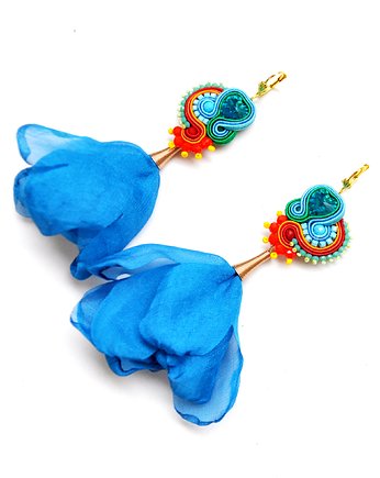 Sutaszowe kolczyki  PUEBLA BLUE, Sylwia Żak