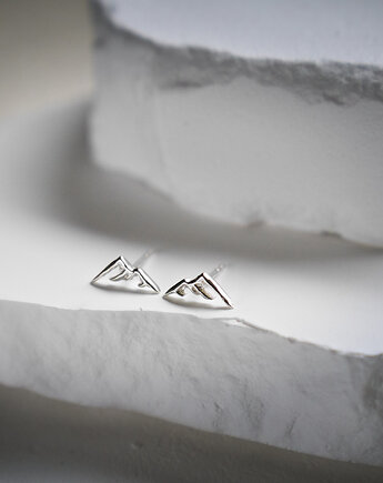 Kolczyki srebrne "Panorama gór", Szkatułka Emi