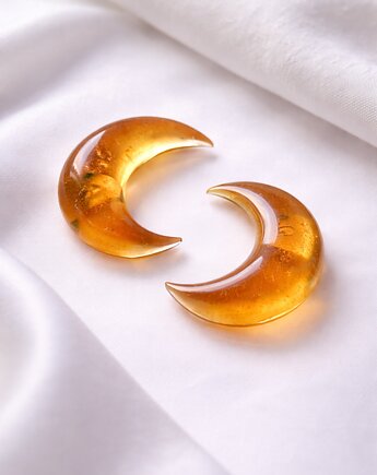 Kolczyki księżyce - wkrętki, sztyfty, Projekt320