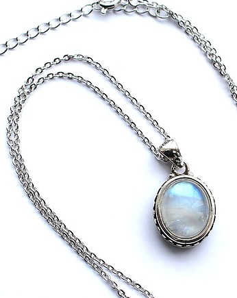 Wisiorek z kamieniem księżycowym srebro 925, KEIT