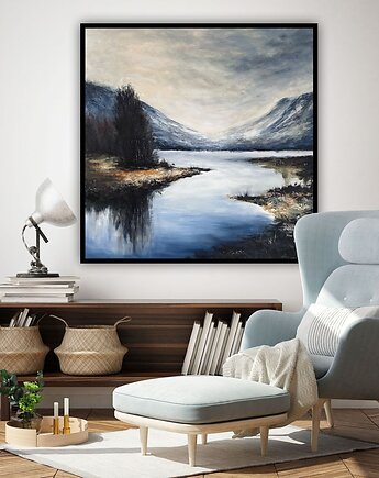 Obraz "Horyzont" akryl na płótnie 80x80 cm, Betańska Studio