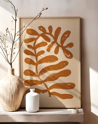 Plakat boho na ścianę Minimalistyczny Plakat nowoczesny do salonu, Kalibri Arts