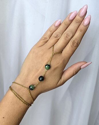 Bransoletka z pierścionkiem Nude Stones - zoisyt, AFRODITTE COLLECTION