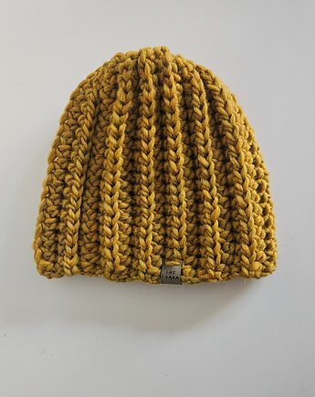 Czapka wełniana w kolorze curry, Las i Łąka