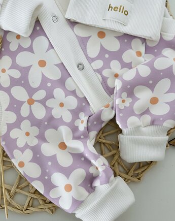 Wiosenny kombinezon dresowy dla dziewczynki w kwiaty, Pulcino shop