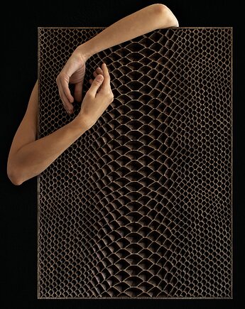 Panel ścienny 3D z drewna dębowego 70x50cm, navdesign