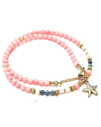 Sea collection - Koral pink vol. 2 - choker  12.04.26, KiKa pracownia