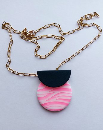 Naszyjnik "Różowa zebra", Parami jewelry