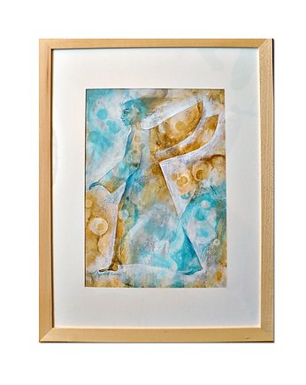 Anioł Adams, obraz ręcznie malowany, w ramie, Galeriai
