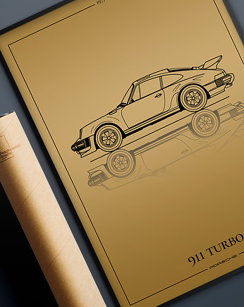 Plakat Motoryzacja - 911 Turbo, Peszkowski Graphic