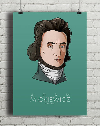 Plakat Adam Mickiewicz, minimalmill