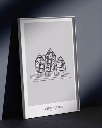 Plakat Architektura - Bydgoszcz - Spichrze nad Brdą, Peszkowski Graphic