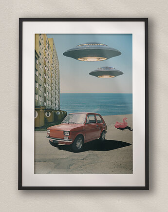 Plakat Pocztówka z wakacji - Kolaż Fine Art - Dekoracja Ścienna Do Salonu, DAPIDOKA