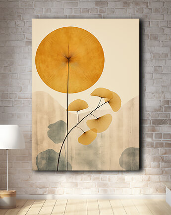 Tropikalne liście - Plakat - Loft, Minimalizm, Black Sapphire Art