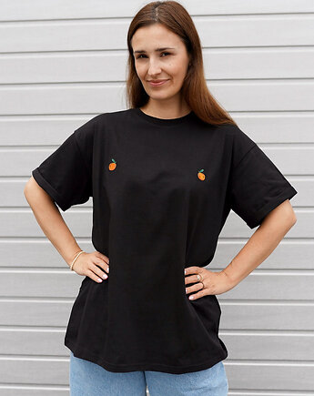 T-shirt Voila Czarny Pomarańcze, MKTP