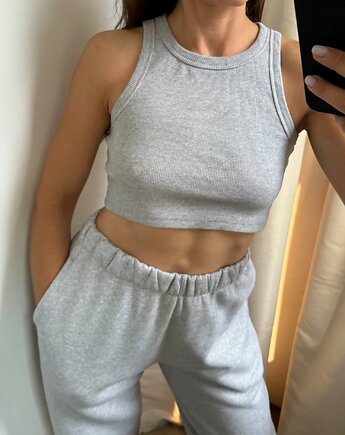 Tank top grey, Patchouli
