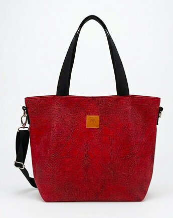 Duża torba shopperka "Mili Duo" - czerwona, Militu