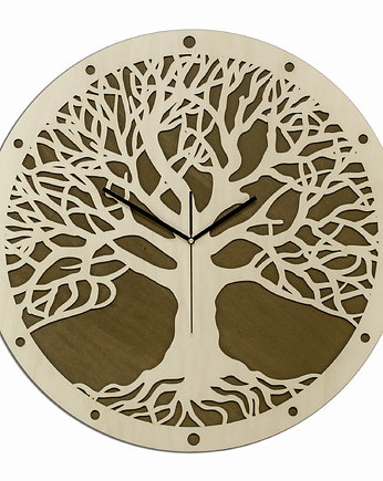 DEKORACYJNY ZEGAR , DRZEWO ŻYCIA, SKANDYNAWSKI STYL S ( 40 x 40 cm ), ORNAMENTI