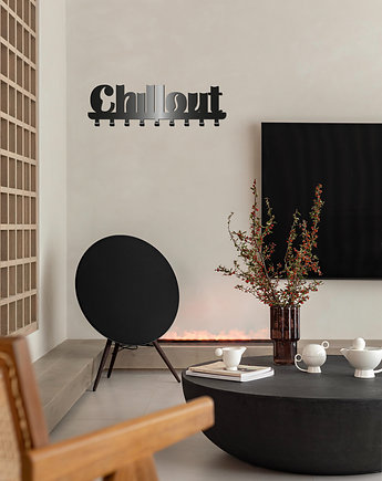 Nowoczesny Wieszak Z Kolekcji Simple Napis Chillout, K&M Design