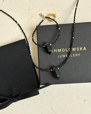 Komplet naszyjnik i bransoletka z onyksu, Chmolowska Jewellery