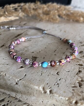 Bransoletka jaspis cesarski, hematiti