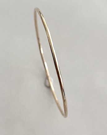 Bransoletka sztywna koło z żółtego złota 9,0g, ATdiament