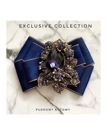 Brosza  z Kryształem  Exclusive Collection  1 szt NEW, Pudrowy Różowy