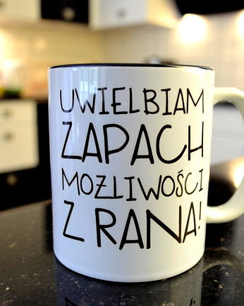 Kubek ZAPACH MOŻLIWOŚCI z CZARNYM WNĘTRZEM, FarrowDesign