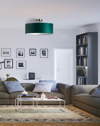 Minimalistyczna lampa sufitowa z abażurem WENECJA fi - 40 cm, LYSNE
