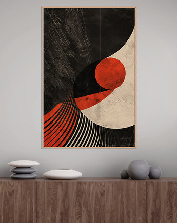 Geometria natury - Plakat, druk - Minimalizm, Boho, Loft #21, Black Sapphire Art