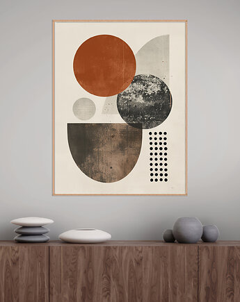 Geometria natury - Plakat, druk - Minimalizm, Boho, Loft #51, Black Sapphire Art