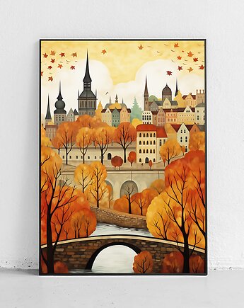Plakat Jesienny spacer po mieście, Harvest Maison