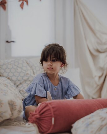 Poduszka dekoracyjna wałek sztruksowy Mauve, Malomi Kids
