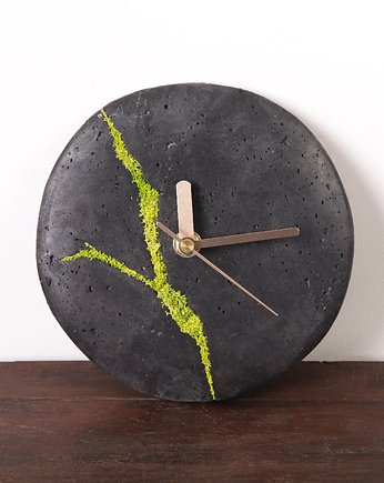 Mały zegar Kvadratove- ciemny, Joanna Komorowska Studio