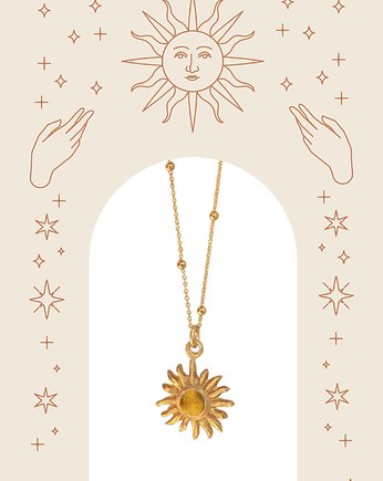 Naszyjnik Słońce z Cytrynem, Koenner Jewellery